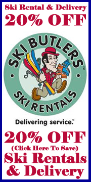SAVE 20% OFF SKI RENTALS and DELIVERY